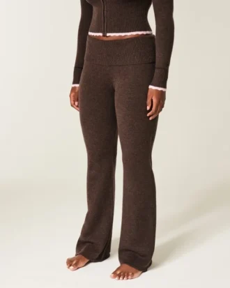 Gilly Hicks Tröja-stickad vikbar bootcut-byxa Gilly Hicks Tröja-stickad vikbar bootcut-byxa