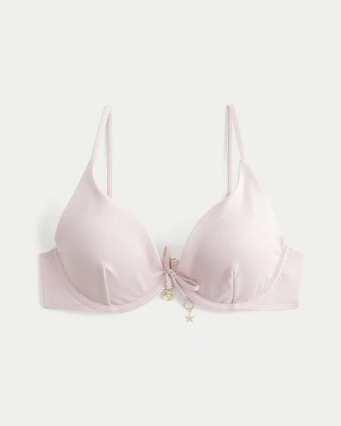 Glittrande bikinitopp med bygel
