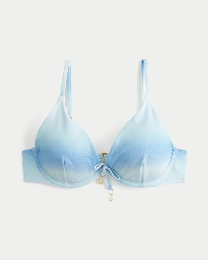 Glittrande bikinitopp med bygel