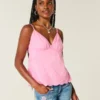 Glittrande broderad babydoll-top Glittrande broderad babydoll-top