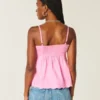 Glittrande broderad babydoll-top Glittrande broderad babydoll-top