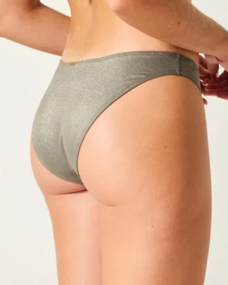 Glittrande högskuren bikiniunderdel