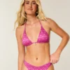 Glittrande multi-way triangelbikinitopp