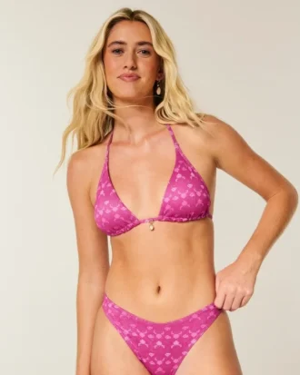 Glittrande multi-way triangelbikinitopp