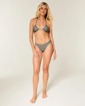 Glittrande multi-way triangelbikinitopp