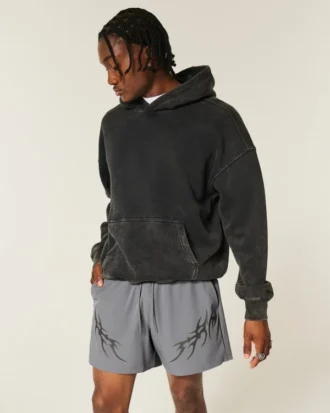 Grafiska aktiva shorts i midilängd