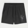 Grafiska aktiva shorts i midilängd