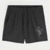 Grafiska aktiva shorts i midilängd