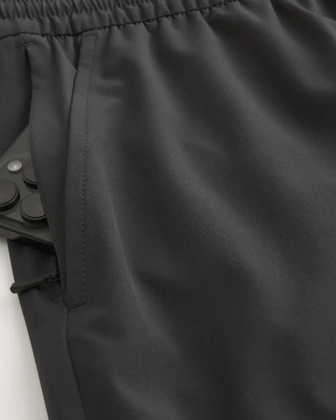 Grafiska aktiva shorts i midilängd