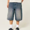 Halvlånga byxor i mediumtvättad denim
