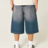 Halvlånga byxor i mediumtvättad denim