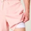 Hawaii Graphic Mid-Thigh Volley Swim Trunks