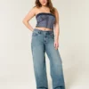 Högmidjade baggy jeans