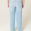 Högmidjade, ljusblå raka jeans Högmidjade, ljusblå raka jeans