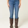 Högmidjade, mörktvättade superskinny jeans
