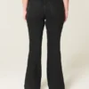 Högmidjade svarta flare-jeans Högmidjade svarta flare-jeans