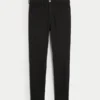 Högmidjade svarta jeansleggings Högmidjade svarta jeansleggings