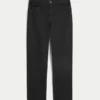 Högmidjade svarta raka jeans Högmidjade svarta raka jeans
