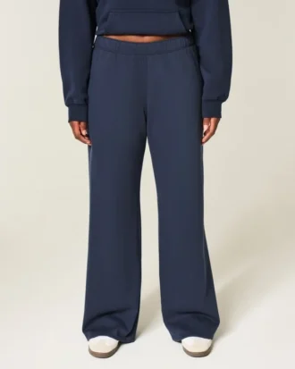 Hjärtficka Sweatpants med vida ben