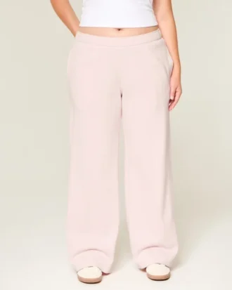 Hjärtficka Sweatpants med vida ben