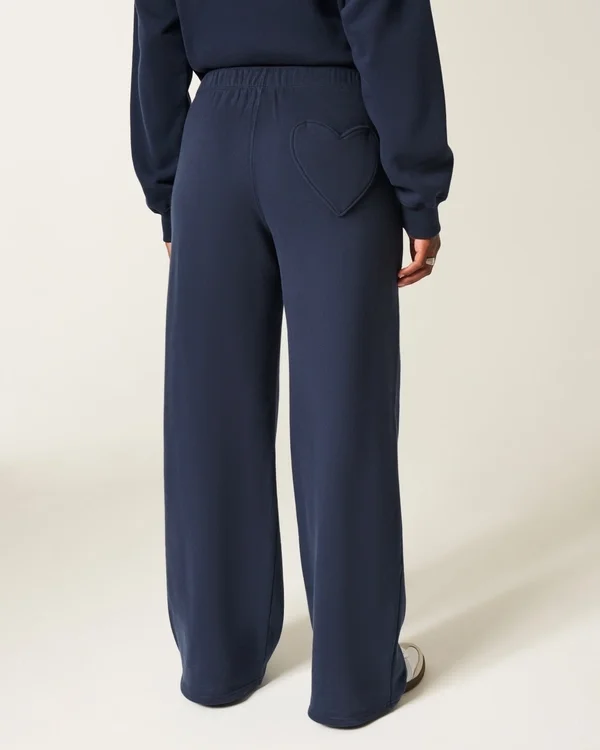 Hjärtficka Sweatpants med vida ben Hjärtficka Sweatpants med vida ben