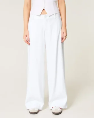Hollister Livvy Lågmidjade byxor med vida ben