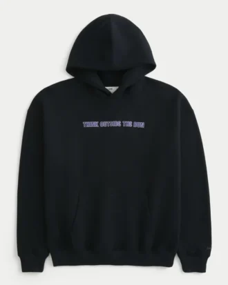 Hollister x Taco Bell boxig hoodie med tryck