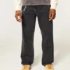 Hollister x Taco Bell Tvättade svarta baggyjeans med broderad grafik Hollister x Taco Bell Tvättade svarta baggyjeans med broderad grafik