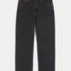 Hollister x Taco Bell Tvättade svarta baggyjeans med broderad grafik Hollister x Taco Bell Tvättade svarta baggyjeans med broderad grafik