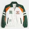 Jacka i konstläder med University of Miami Hurricanes-grafik