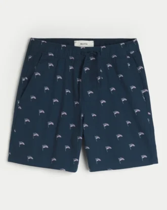 Knäkorthöga shorts i linneblandning