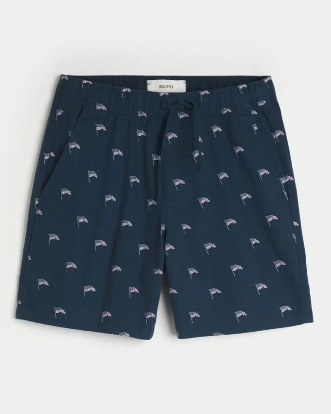 Knäkorthöga shorts i linneblandning Knäkorthöga shorts i linneblandning