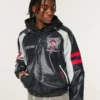 Konstläder The Ohio State University Buckeyes grafisk jacka Konstläder The Ohio State University Buckeyes grafisk jacka