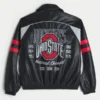 Konstläder The Ohio State University Buckeyes grafisk jacka Konstläder The Ohio State University Buckeyes grafisk jacka