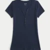 Kortärmad Y2K Henley