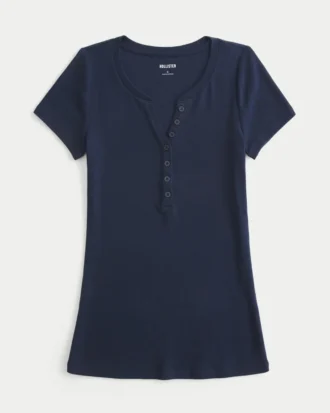 Kortärmad Y2K Henley