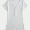 Kortärmad Y2K Henley