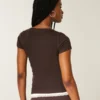 Kortärmad Y2K Henley
