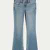 Låg midja, medium tvätt, bootcut-jeans Låg midja, medium tvätt, bootcut-jeans