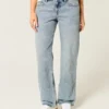 Låg midja, medium tvätt, lösa jeans