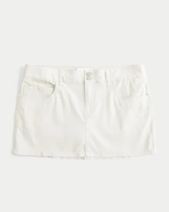 Låg midja Shine Butterfly Twill Mini Skort