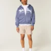Låga shorts med humrmönster