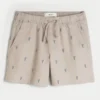 Låga shorts med humrmönster