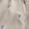 Låga shorts med humrmönster