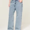 Lågmidja baggy jeans i medium tvätt Lågmidja baggy jeans i medium tvätt
