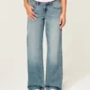 Lågmidja baggy jeans i medium tvätt Lågmidja baggy jeans i medium tvätt