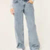 Lågmidja baggy jeans i medium tvätt Lågmidja baggy jeans i medium tvätt