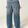 Lågmidja baggy jeans i medium tvätt Lågmidja baggy jeans i medium tvätt