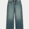 Lågmidja baggy jeans i medium tvätt Lågmidja baggy jeans i medium tvätt
