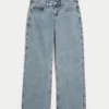Lågmidja baggy jeans i medium tvätt Lågmidja baggy jeans i medium tvätt